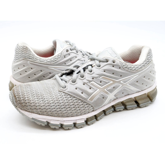Asics Gel Quantum 180 Womens 8 Running Shoes Gray Mesh Lace Up Athletic Sneakers - Picture 1 of 11